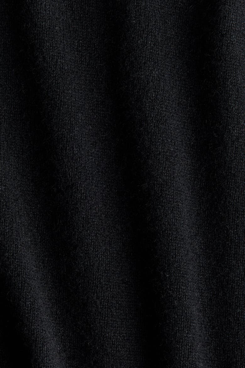Fine-knit Cashmere Sweater, Alternate, color, Black