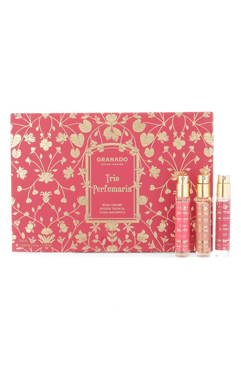 GRANADO Floral Perfume Trio 3-Piece Travel Gift Set, Main, color, 