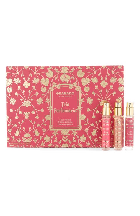 Floral Perfume Trio 3-Piece Travel Gift Set