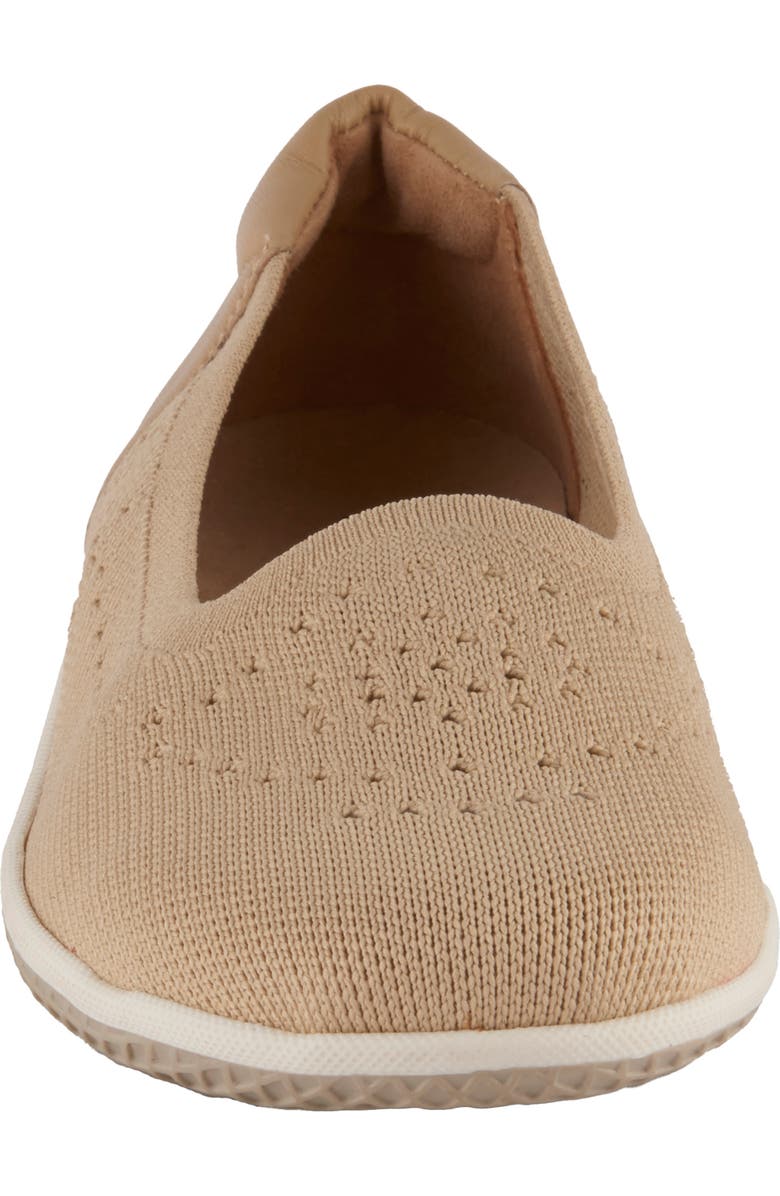 David Tate Italy Knit Ballet Flat, Alternate, color, Camel Fabric
