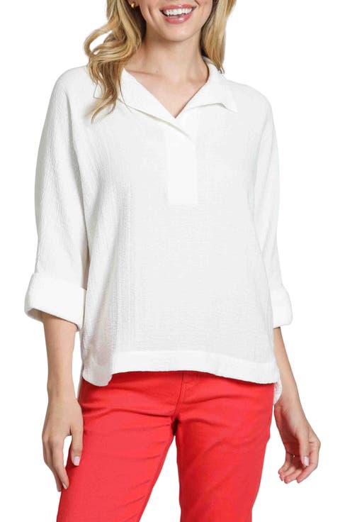 Textured High-Low Popover Top