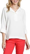 APNY Textured High-Low Popover Top