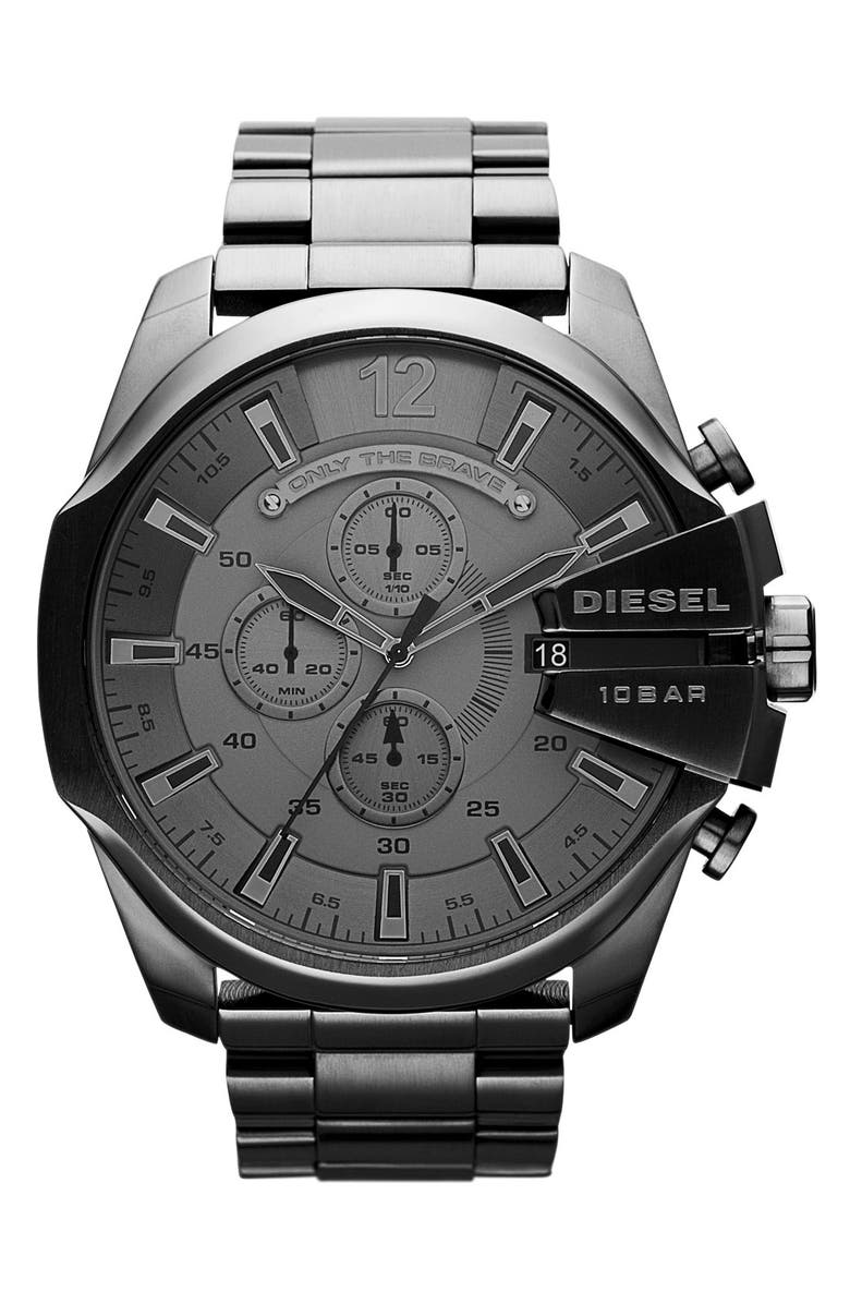 DIESEL<sup>®</sup> 'Mega Chief' Bracelet Watch, 51mm, Main, color, 