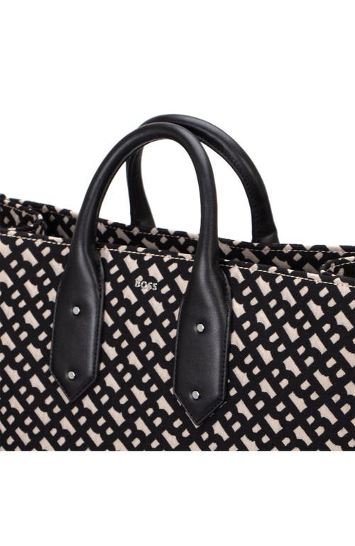 Hugo Boss Boss Sandy Monogram Tote In Blue