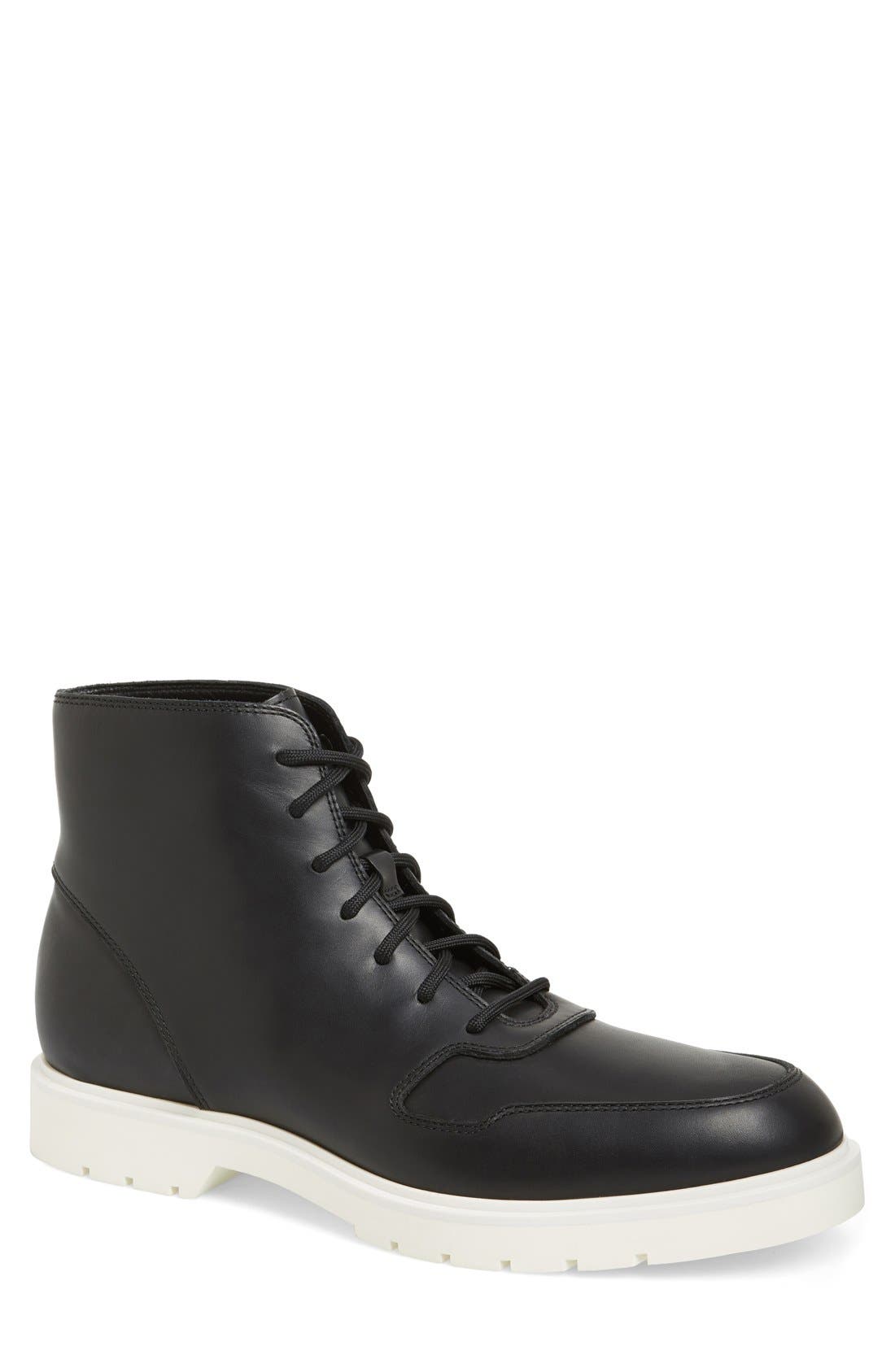 Alexander Wang 'Kaleb' Leather Lace Up Boot, Main, color, 