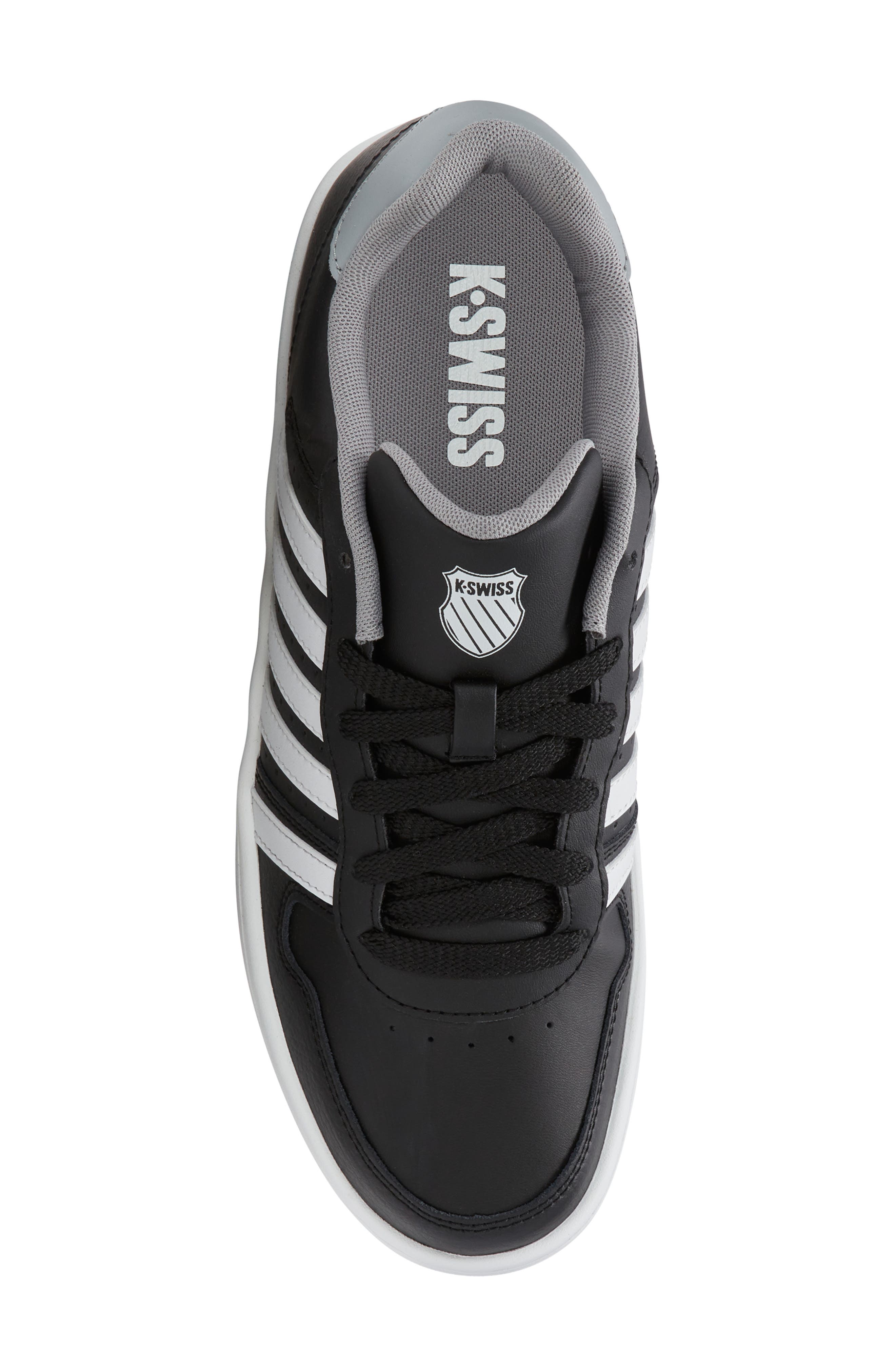 K-Swiss Court Palisades Sneaker, Alternate, color, Black/ White/ Grey/ Oyster