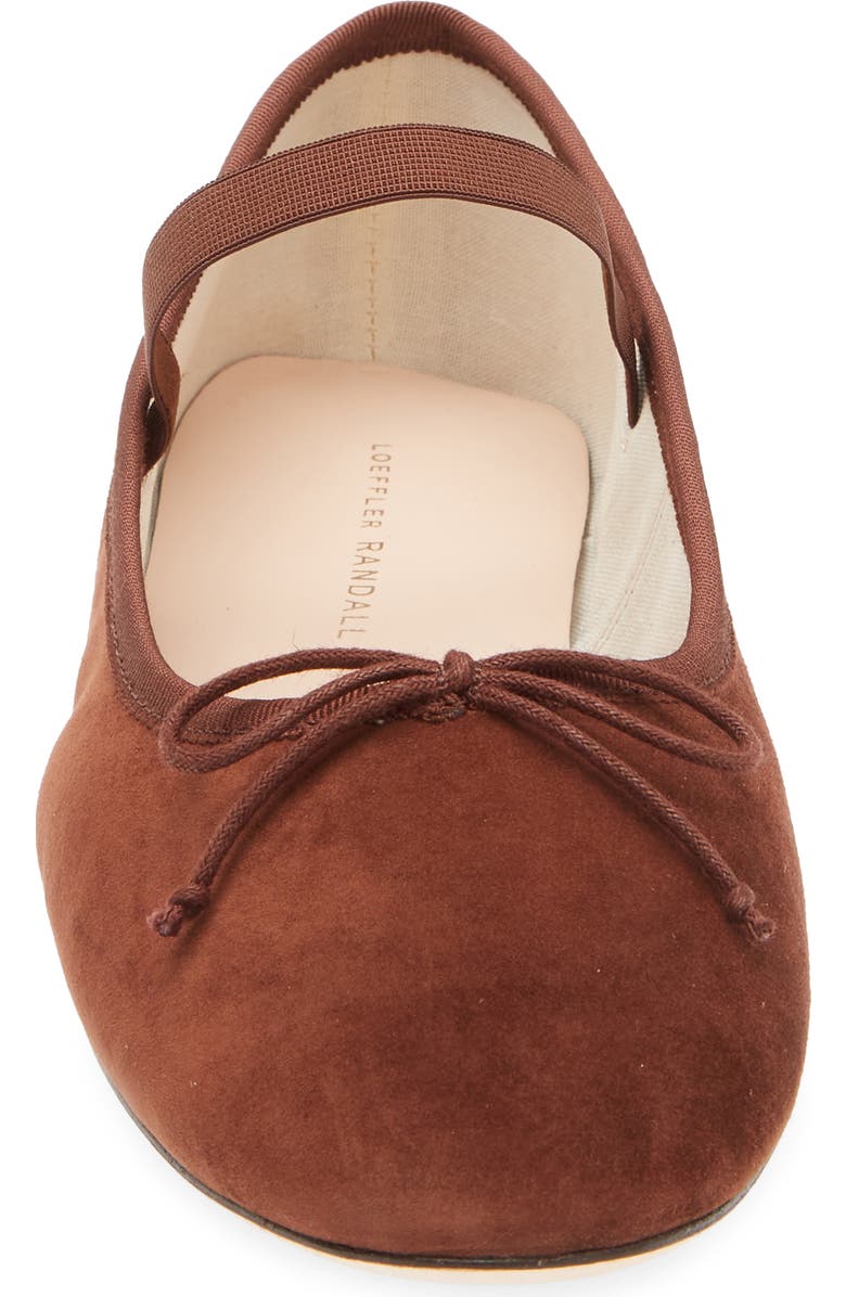 Loeffler Randall Leonie Mary Jane Flat, Alternate, color, Espresso