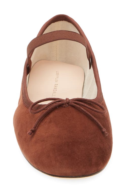 Loeffler Randall Leonie Mary Jane Flat In Espresso