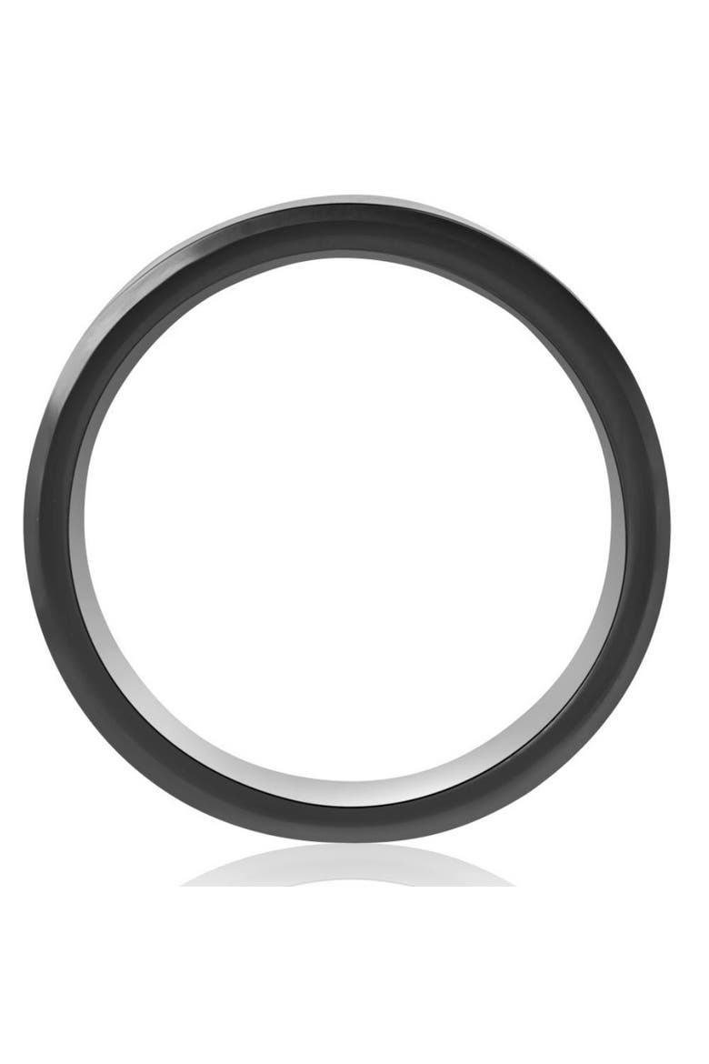 Men's Black & Gold Plated Tungsten 8mm Lab Grown Diamond Wedding Band, Alternate, color, Tungsten