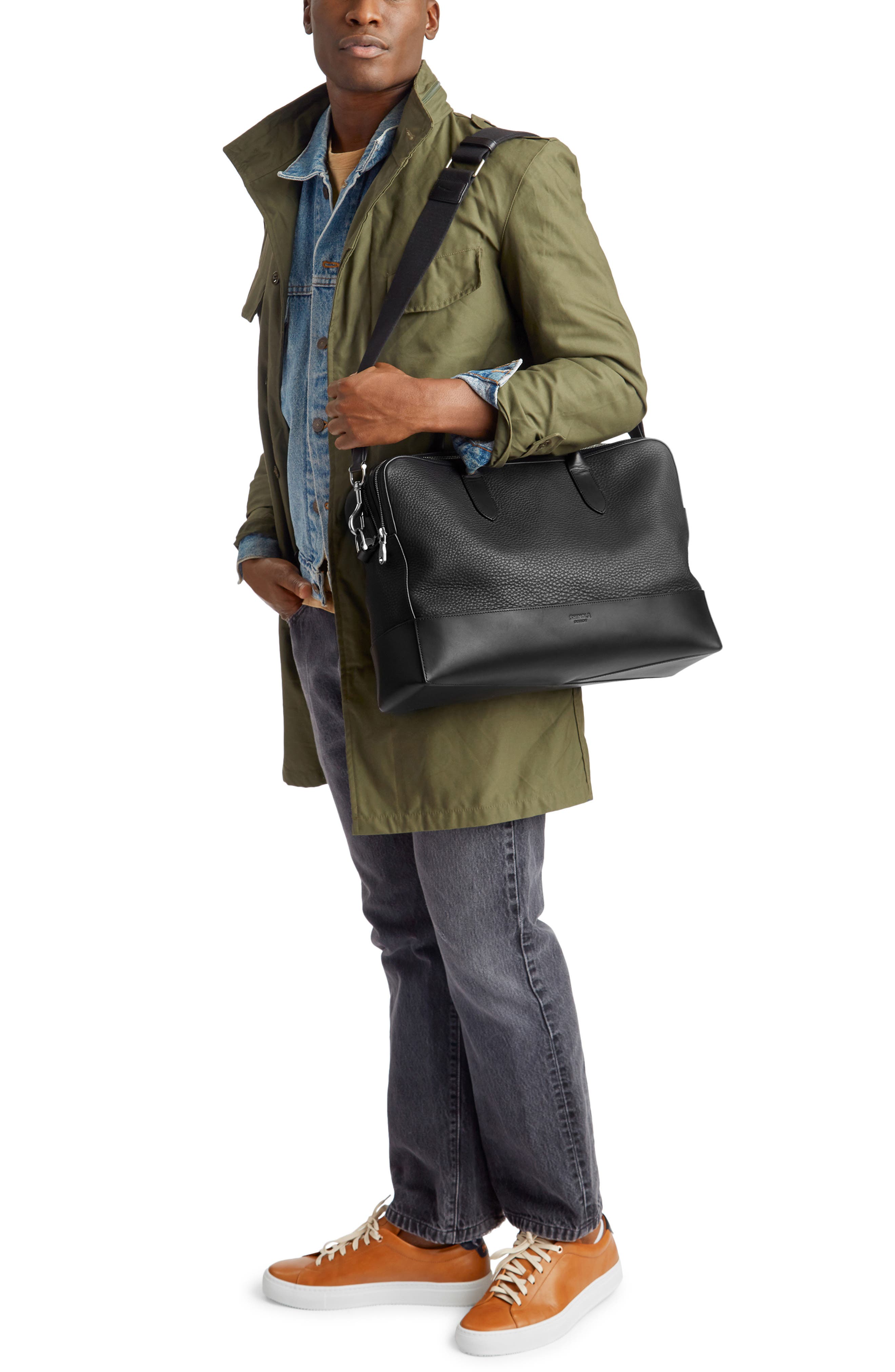 Shinola Canfield Double Zip Natural Grain Briefcase, Alternate, color, 