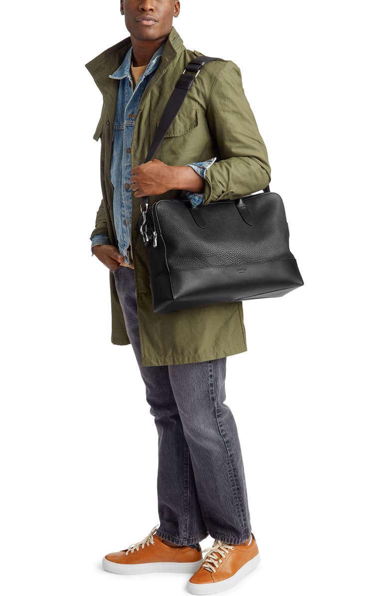 Shinola Canfield Double Zip Natural Grain Briefcase, Alternate, color,