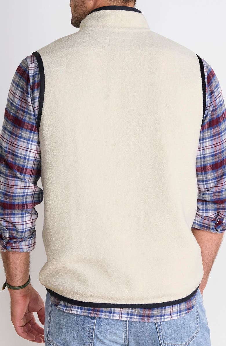 vineyard vines Bonfire Fleece Vest, Alternate, color, Stone