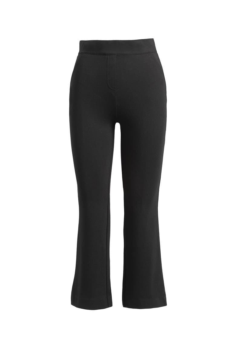 Single Stitch Shaping Cropped Kick Flare Pant, Alternate, color, Black