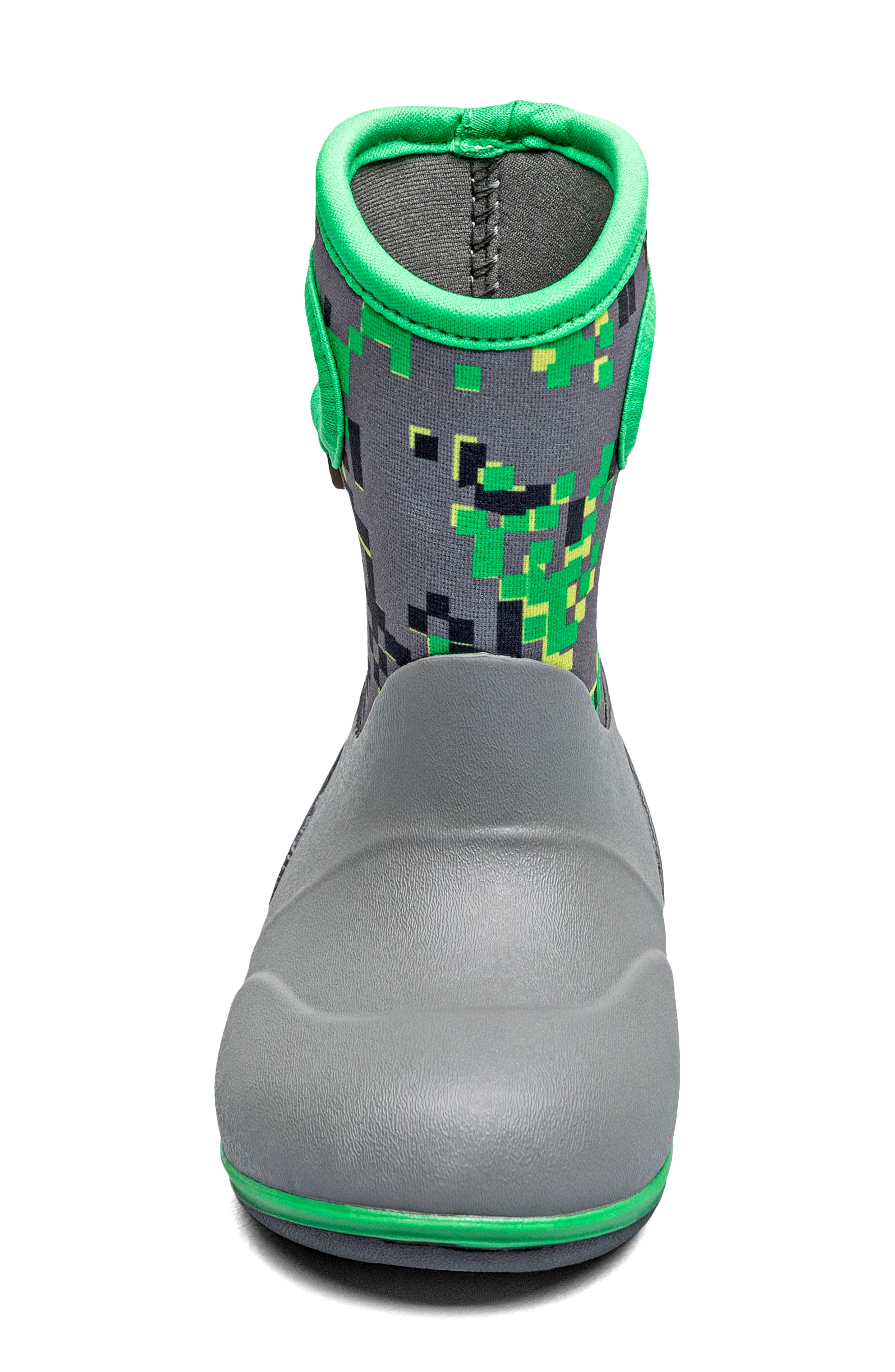 Kids' Classic Solid Waterproof Rain Boot, Alternate, color, GRAY MULTI