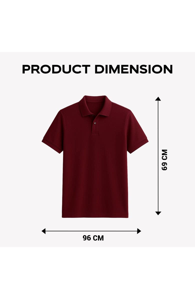 BenBen Mens Short Sleeve Pique Polo Shirts 5 Pack, Alternate, color, Black/White/Grey/Navy/Red