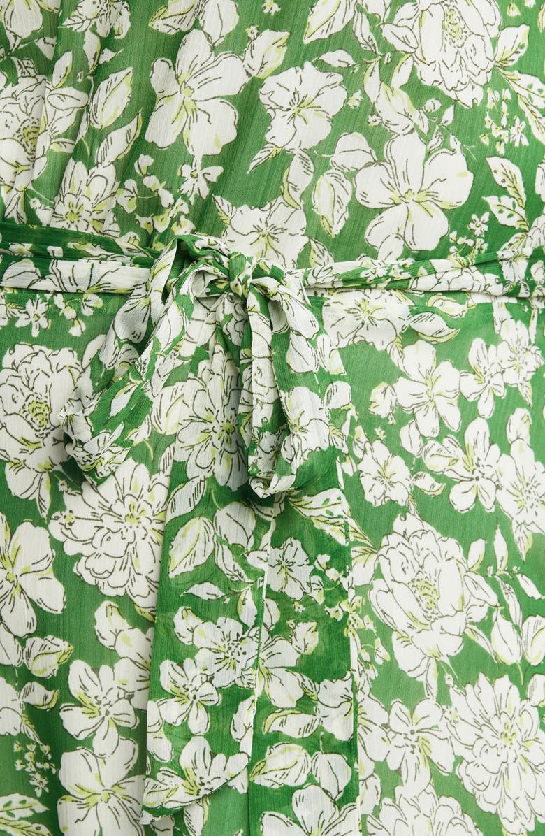 Estelle Field Floral Sleeveless Asymmetric Midi Dress, Alternate, color, 