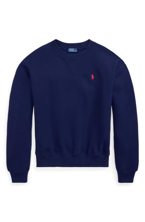 Polo Ralph Lauren Arctic Fleece Sweatshirt In Blue