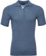 Emanuel Berg Rib Merino Wool Knit Polo