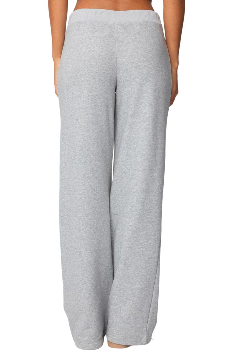 06 Wide Leg Drawstring Sweatpants, Alternate, color, GREY MELANGE