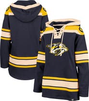 '47 Women's '47 Navy Nashville Predators Superior Lacer Pullover Hoodie