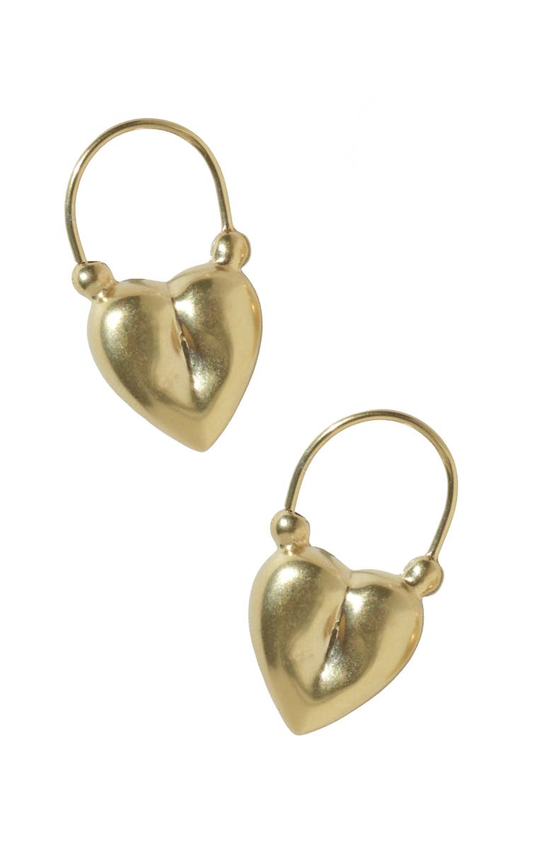 67jewelry Gold Puffed Heart Earrings, Main, color, Gold