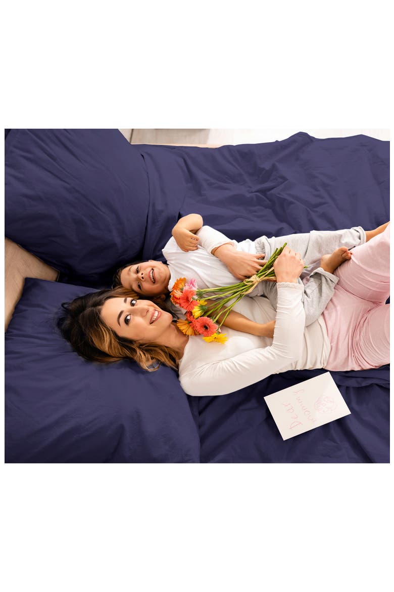 225 Thread Count Sheet Set, Alternate, color, NAVY