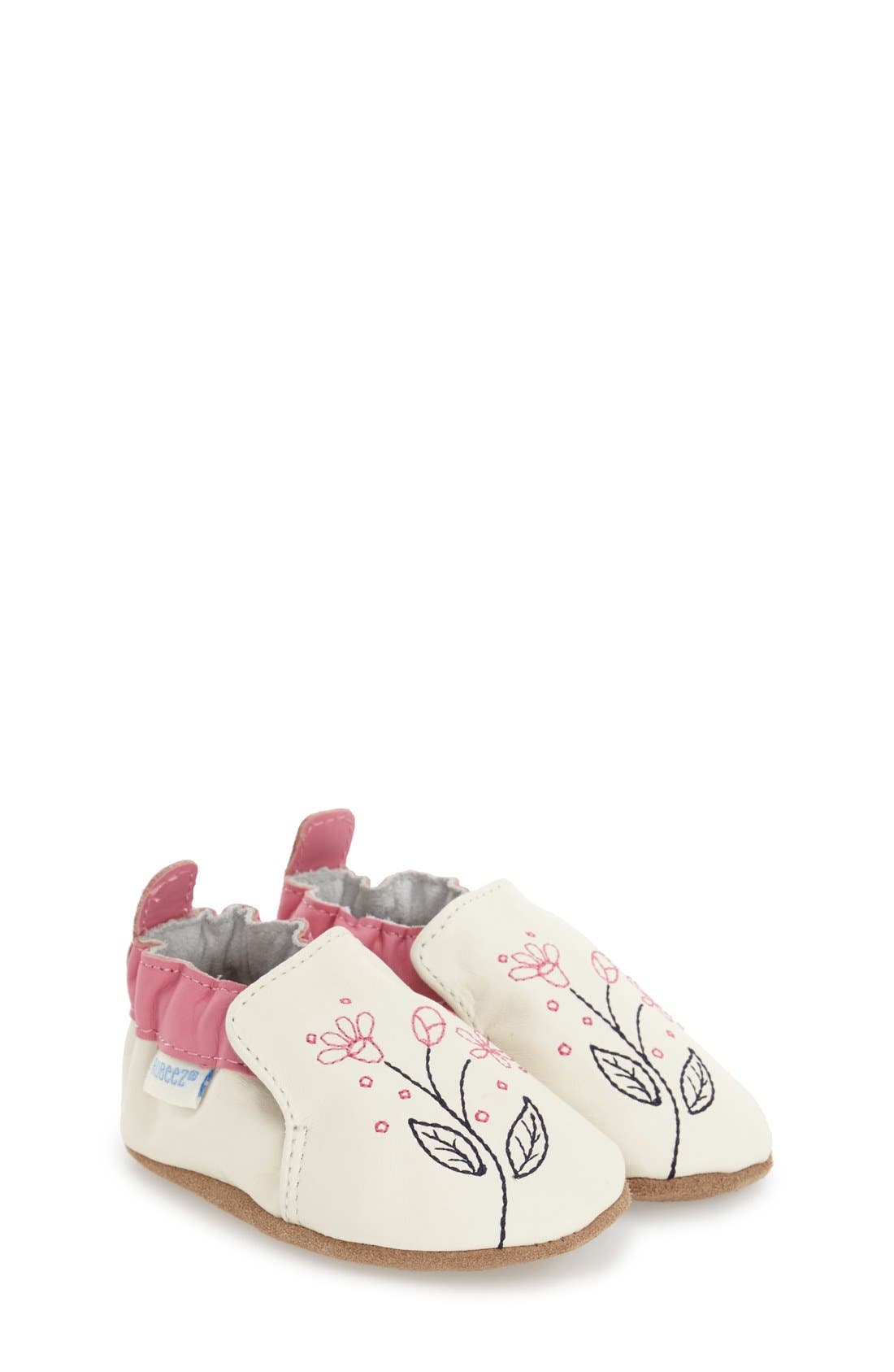 Robeez<sup>®</sup> 'Pink Sugar' Crib Shoe, Main, color, 