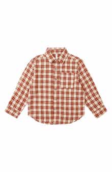 Kids' Linen Blend Button Down Shirt