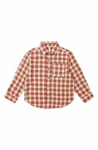 Kids' Linen Blend Button Down Shirt