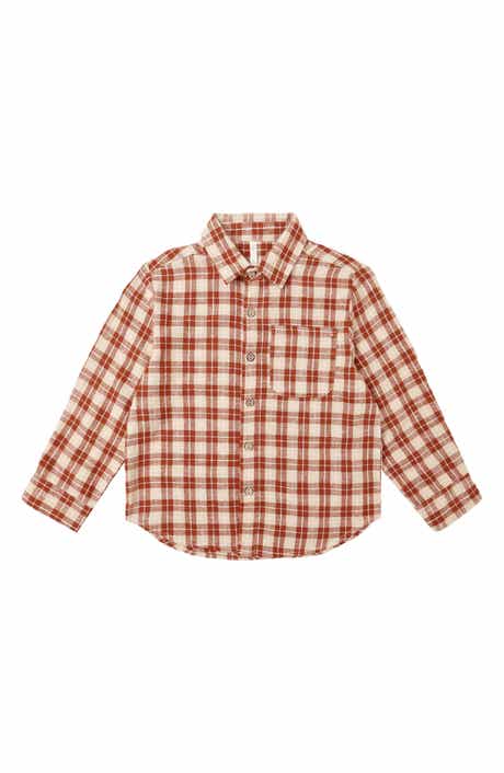 Kids' Linen Blend Button Down Shirt