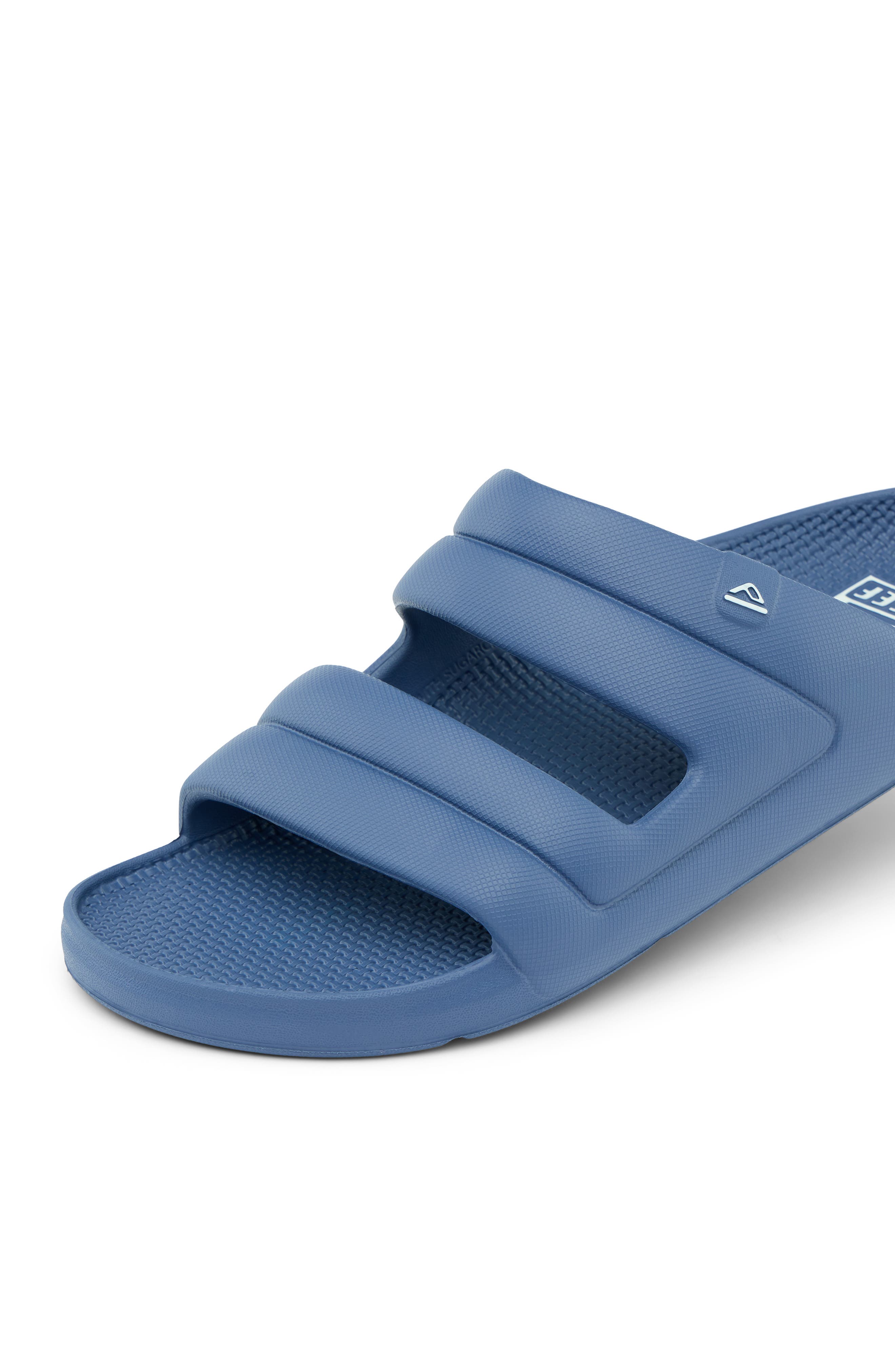 Reef Oasis Two-Bar Slide Sandal, Alternate, color, Blue Dusk