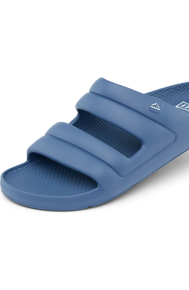 Reef Oasis Two-Bar Slide Sandal, Alternate, color, Blue Dusk