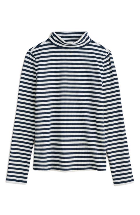 Hazel Stripe Cotton Turtleneck