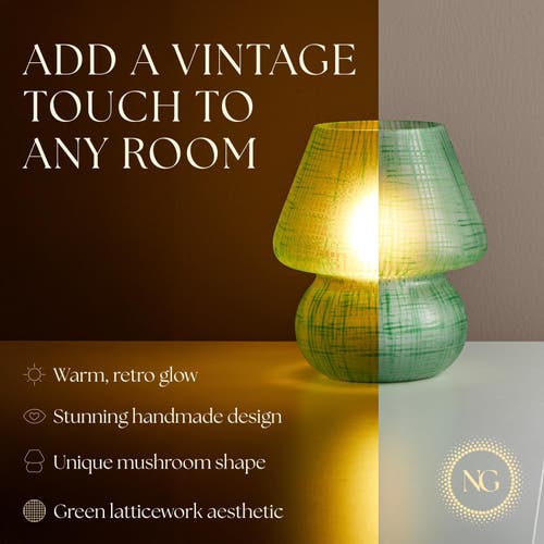 Next Glow Mushroom Led Lamp,  Modern Dimmable E26 Socket