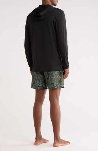 Volcom Hooded Swim T-Shirt & Swim Shorts Set