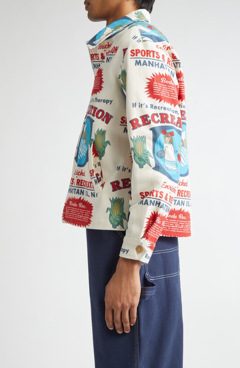 Bode Enrichment Jacket, Alternate, color, White Multi