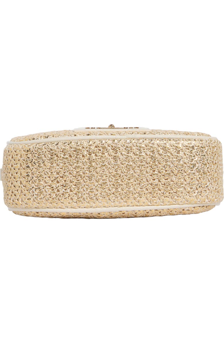 Kurt Geiger London Chiswick Faux Raffia Camera Bag, Alternate, color, Open Yellow