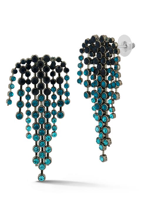 Crystal Fringe Drop Earrings