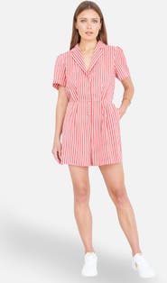 Yumi Stripe Retro Playsuit