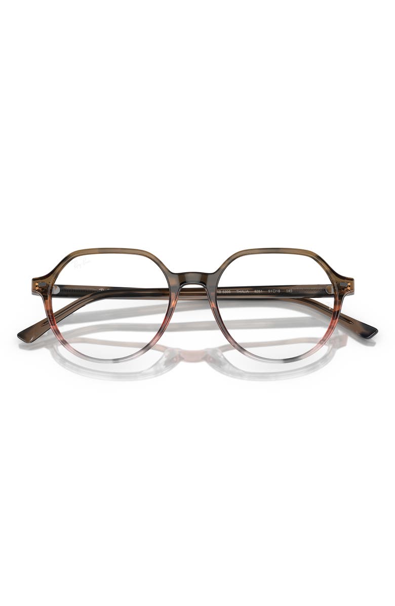 Ray-Ban Thalia 49mm Small Round Optical Glasses, Alternate, color, 