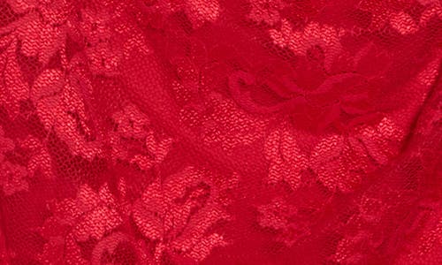 Marina One-shoulder Lace Cocktail Dress In Red