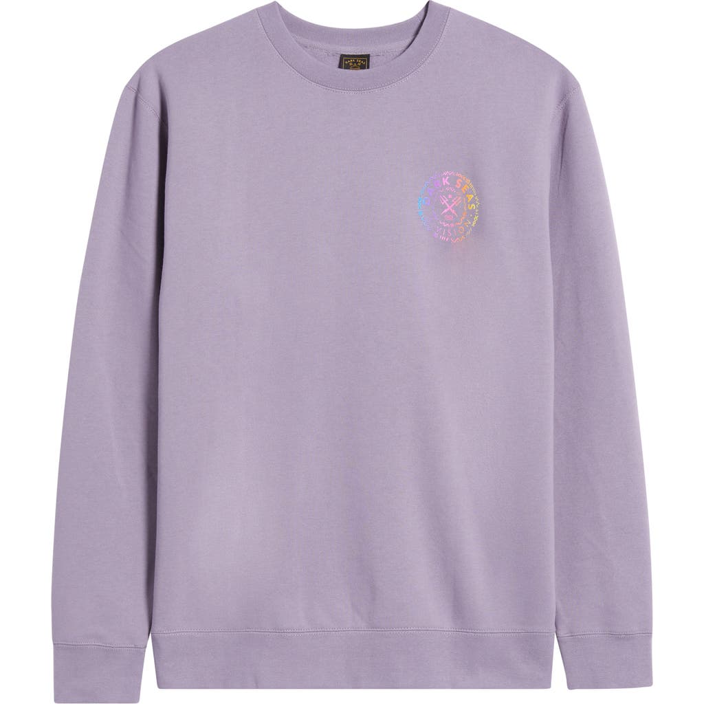 Dark Seas Neon Logo Fleece Sweatshirt In Purple