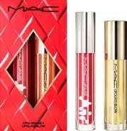 MAC Cosmetics Blowing Air Kisses Lip Gloss + Lip Oil Holiday Gift Set $54 Value