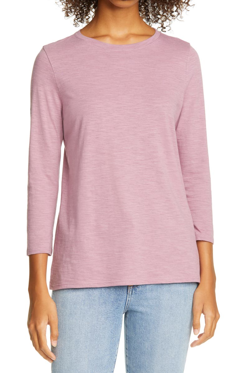 Nordstrom Signature Scoop Neck Cotton Blend Tee, Main, color, 