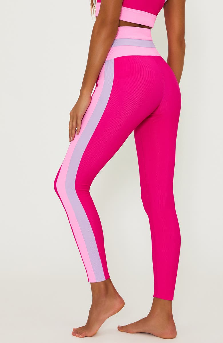 Beach Riot Mariella Colorblock Rib Leggings, Alternate, color, 
