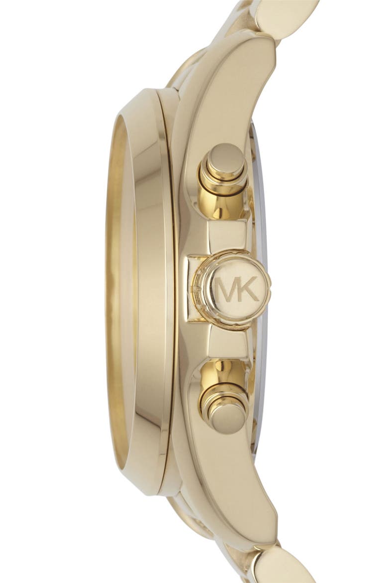 'Bradshaw' Chronograph Bracelet Watch, 43mm, Alternate, color, GOLD/ GOLD