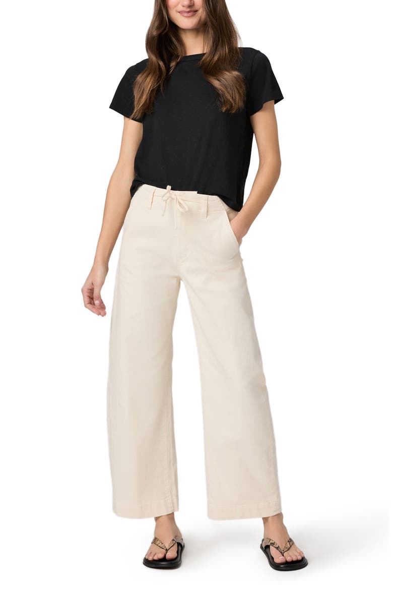 Arellia Drawstring High Waist Ankle Barrel Pants, Alternate, color, QUARTZ SAND