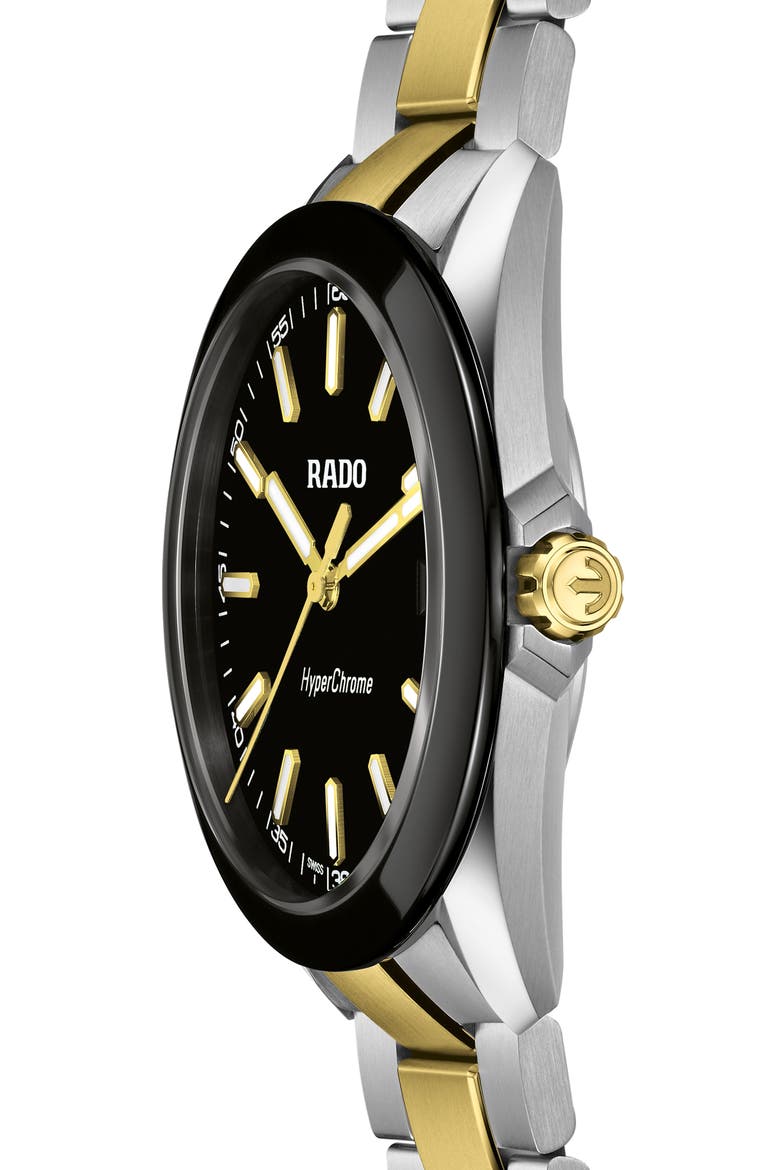 HyperChrome Bracelet Watch, 41.5mm, Alternate, color, BLACK