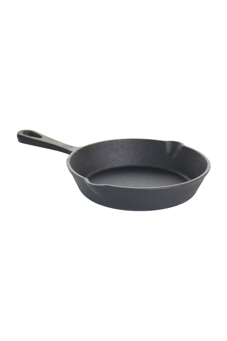Pre-Seasoned 3 Piece Cast Iron Skillet Set, Alternate, color, Black