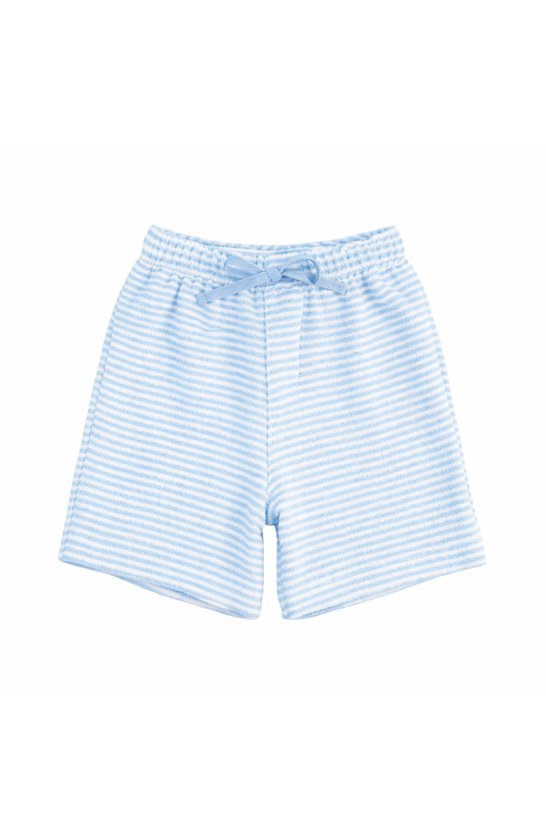Florence Eiseman Stripe Terry Shorts, Main, color, Blue/White